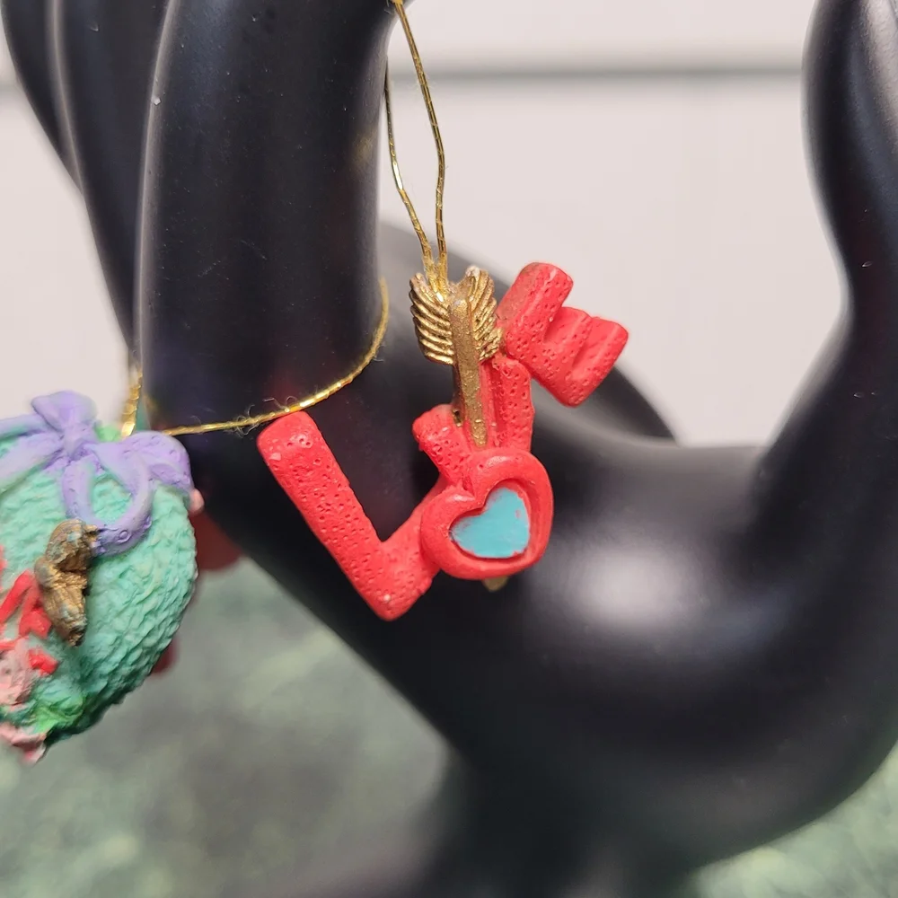 Set of Valentines Day Love Ornaments -Acrylic